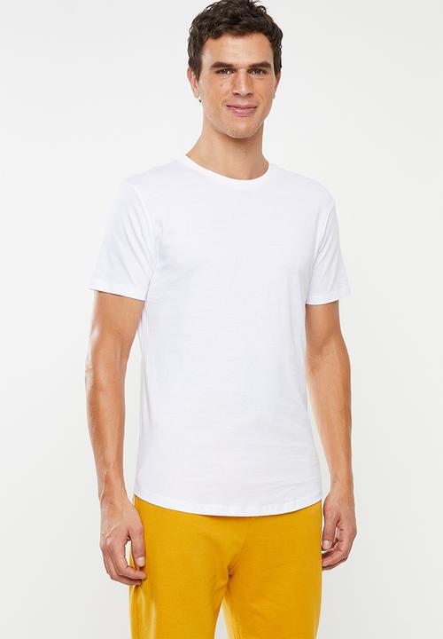 Superbalist - Longline curved hem short sleeve 3 pack tees - multi