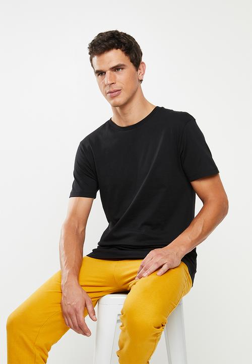 Superbalist - Longline curved hem short sleeve 3 pack tees - multi