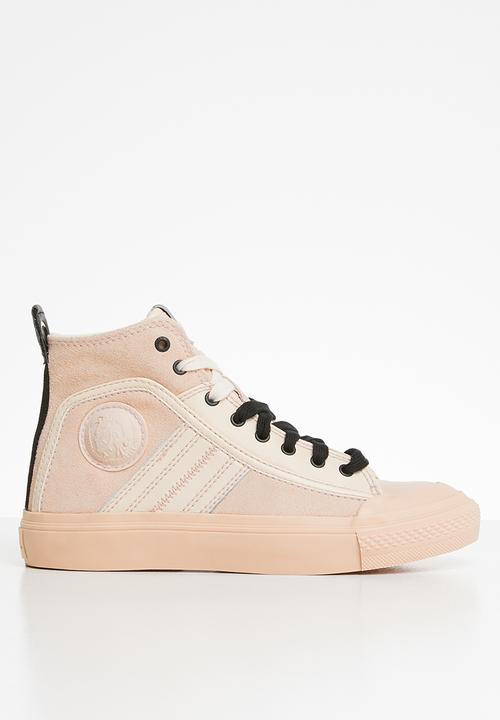 Diesel  - S-astico mc logo w - sneaker mid - cream tan / spanish villa