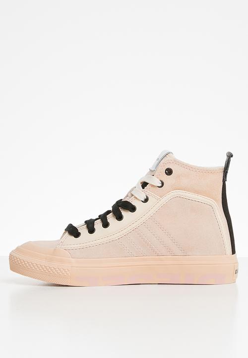 Diesel  - S-astico mc logo w - sneaker mid - cream tan / spanish villa