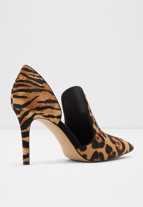 ALDO - Eladrielia leather heel - brown & black 