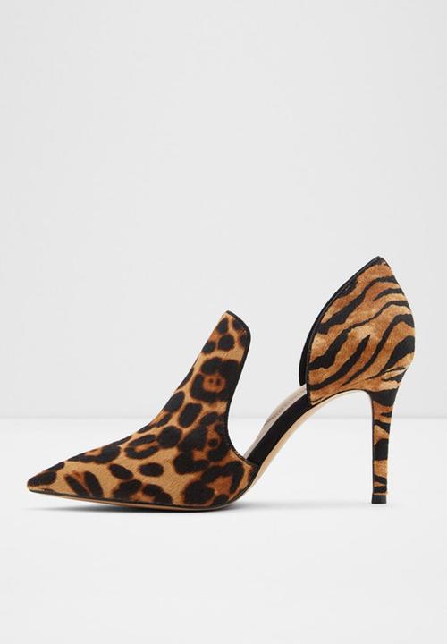 ALDO - Eladrielia leather heel - brown & black 