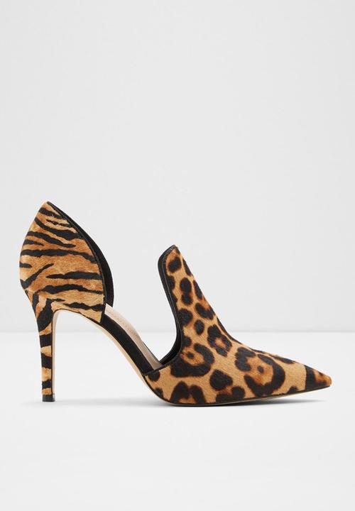 ALDO - Eladrielia leather heel - brown & black 