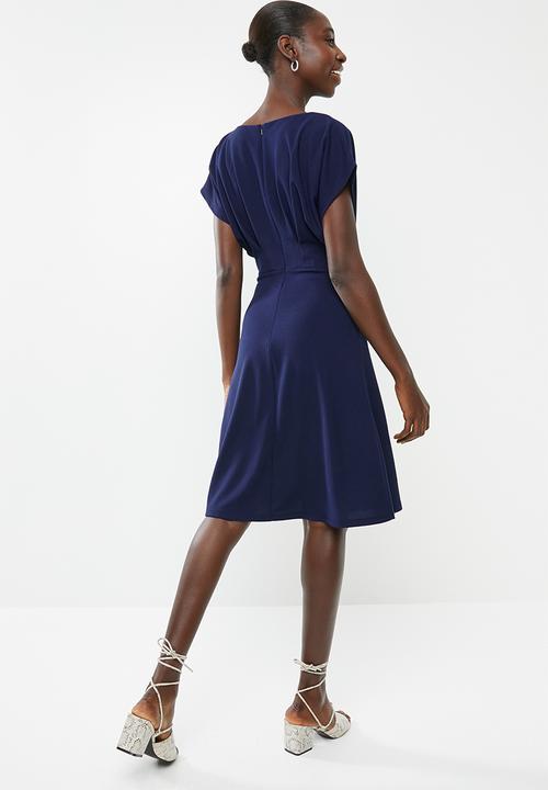 Superbalist - Shift dress with front tucks - navy