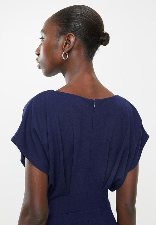 Superbalist - Shift dress with front tucks - navy