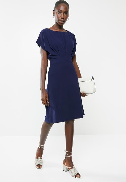 Superbalist - Shift dress with front tucks - navy