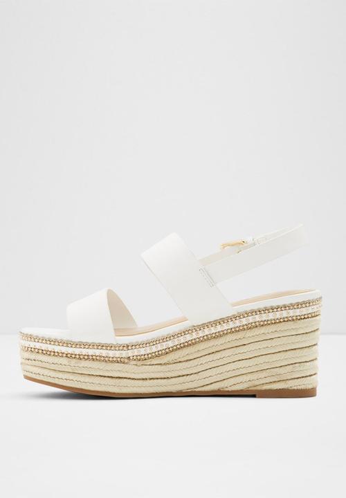 ALDO - Ladolian leather heel - white