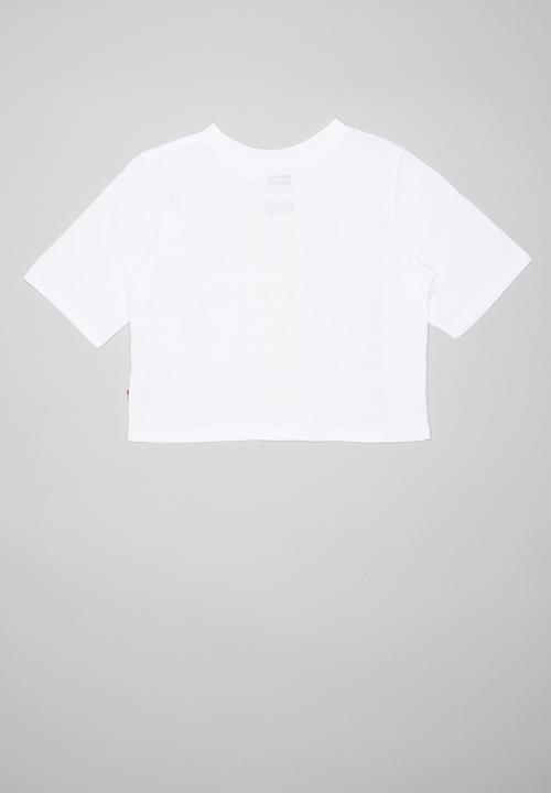 Levi’s® - Rainbow logo cropped tee - white