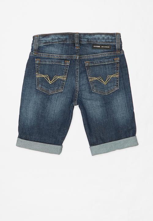 GUESS - Boys shorts - dark wash blue