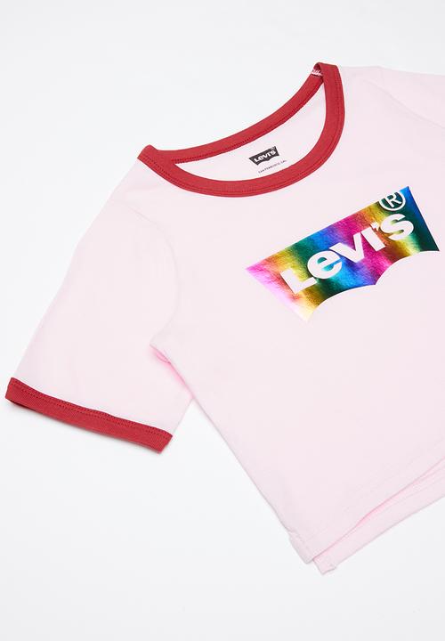 Levi’s® - Graphic cropped ringer tee - pink