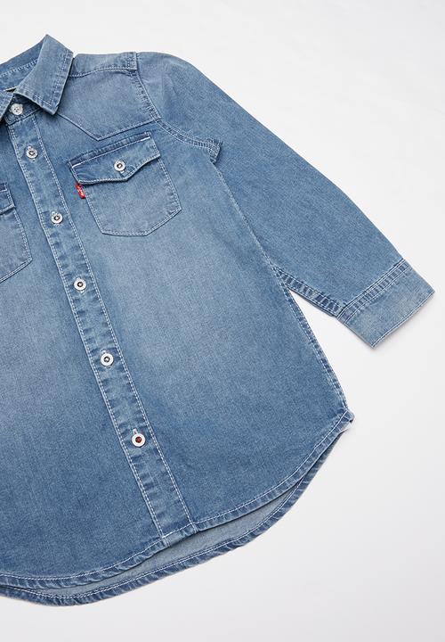Levi’s® - Levi's boys barstow western shirt - blue