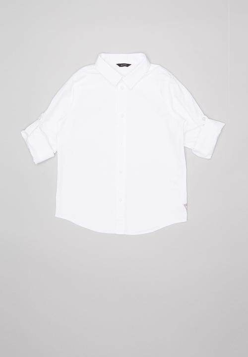 GUESS - Guess core woven shirt - white