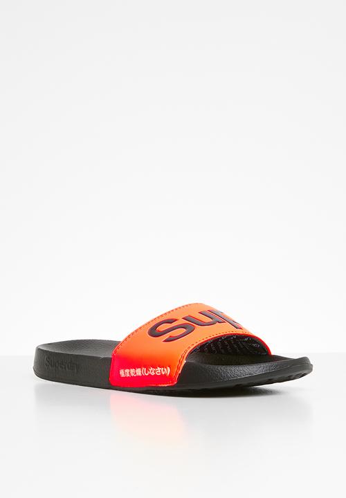 Superdry. - Superdry pool slide - black & orange