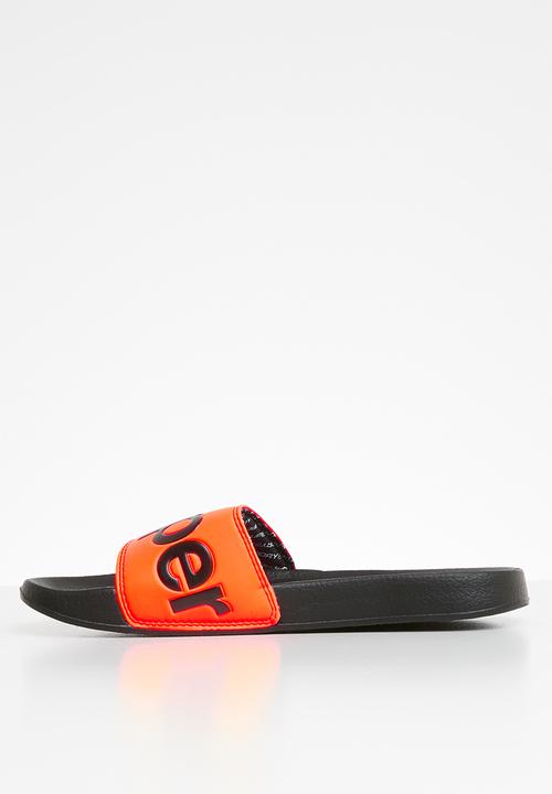 Superdry. - Superdry pool slide - black & orange