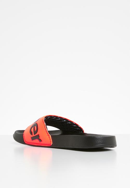 Superdry. - Superdry pool slide - black & orange