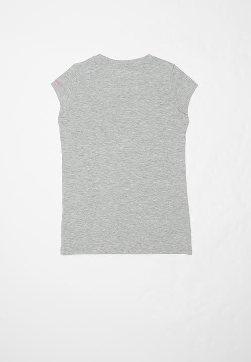 Converse - Chuck patch glitter tee - grey