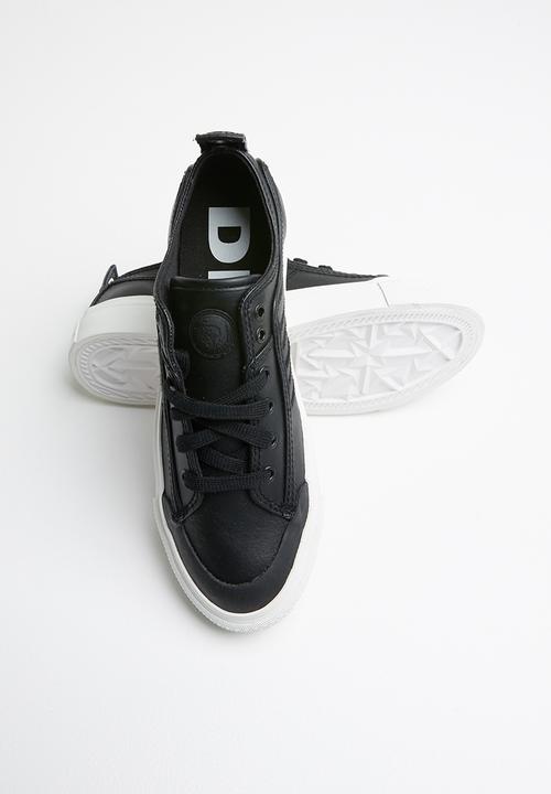Diesel  - S-astico low lace -  black mono