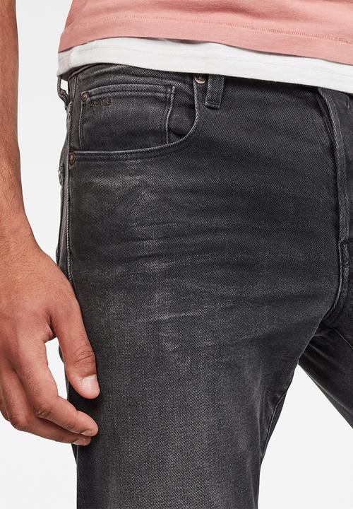 G-STAR - 3301 straight tapered  jeans - faded charcoal