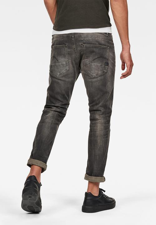 G-STAR - D-staq 5-pkt slim jeans - antic faded ash destroyed