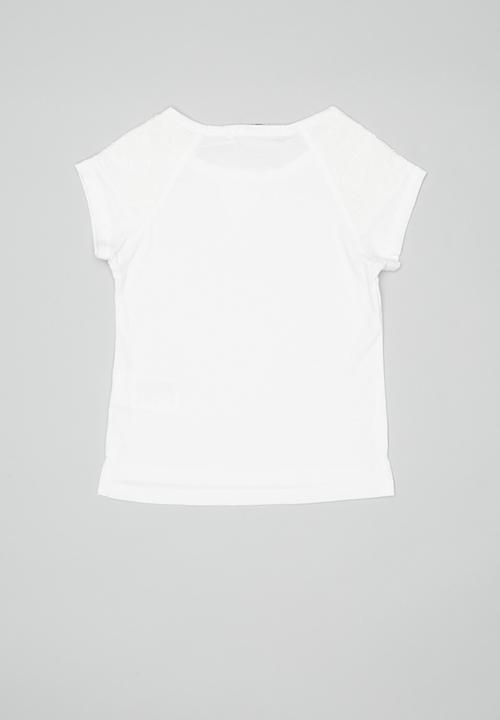 Pop Candy - Girls short sleeve tee - white