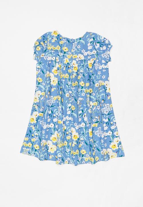 Pop Candy - Printed floral dress - blue
