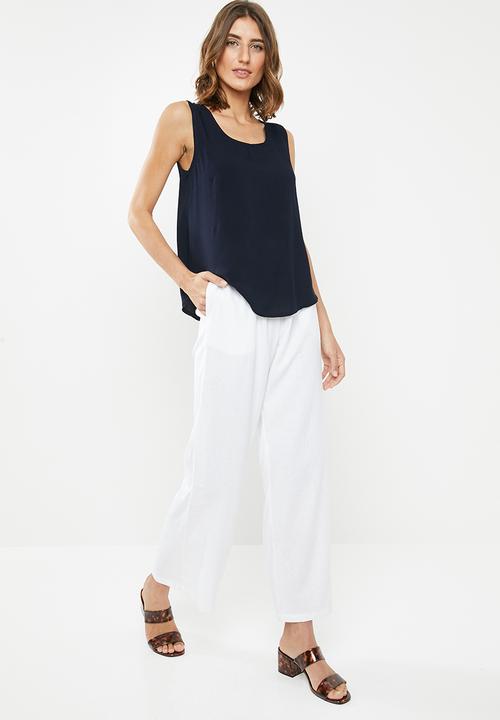 edit - Basic woven vest - navy