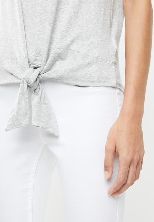 edit - Knot front tee - grey