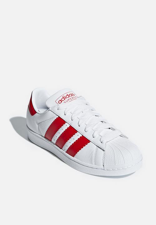 adidas Originals - Superstar - ftwwht/scarle/ftwwht