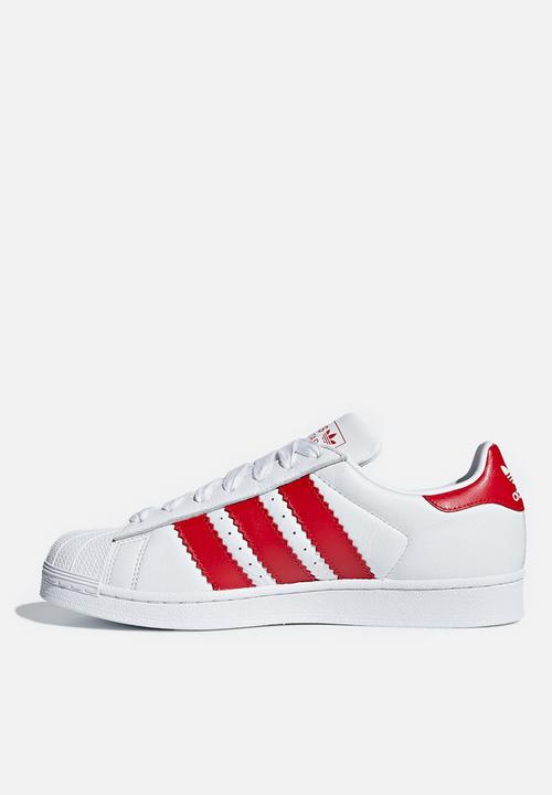 adidas Originals - Superstar - ftwwht/scarle/ftwwht