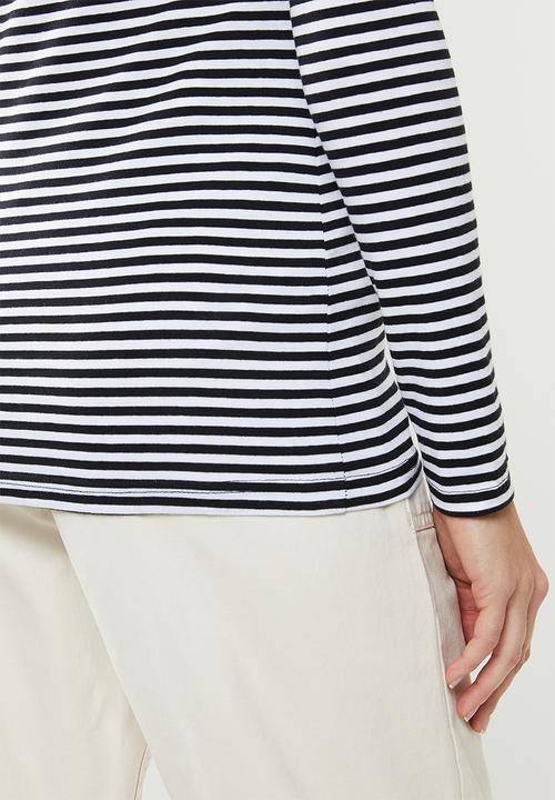 Cotton On - Everyday long sleeve  - white & black