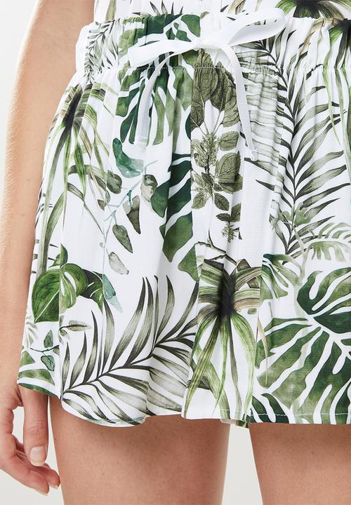 Superbalist - Sleep shirt & shorts - white 