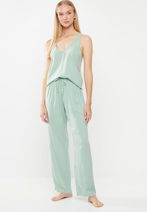 Superbalist - sleep cami & pants - green