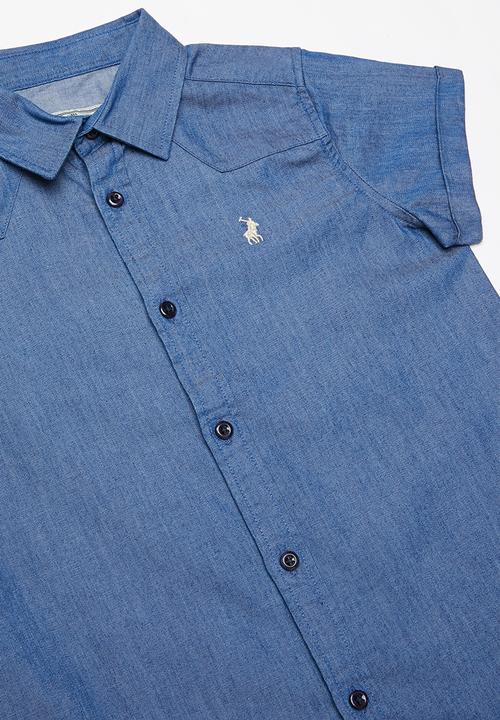 POLO - Kieran chambre shirt - blue