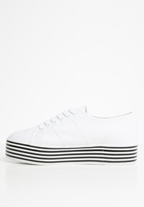 SUPERGA - Superga 2790 stripe platform - white/black