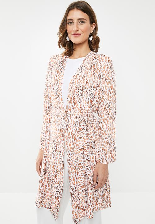 edit - Long kimono - orange & white