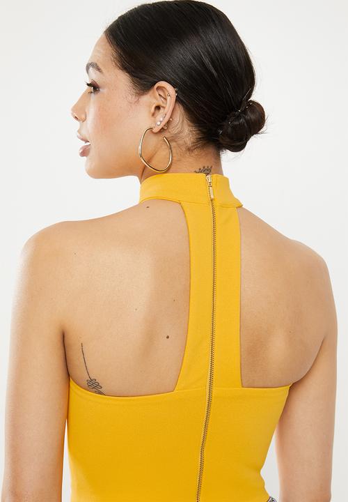 SISSY BOY - Love all crop top - yellow