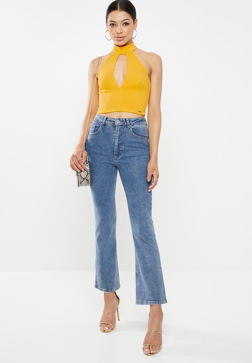 SISSY BOY - Love all crop top - yellow