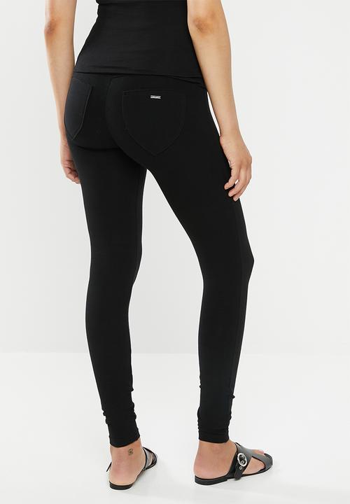 SISSY BOY - Peaches: sculpt knit shaper jegging - black