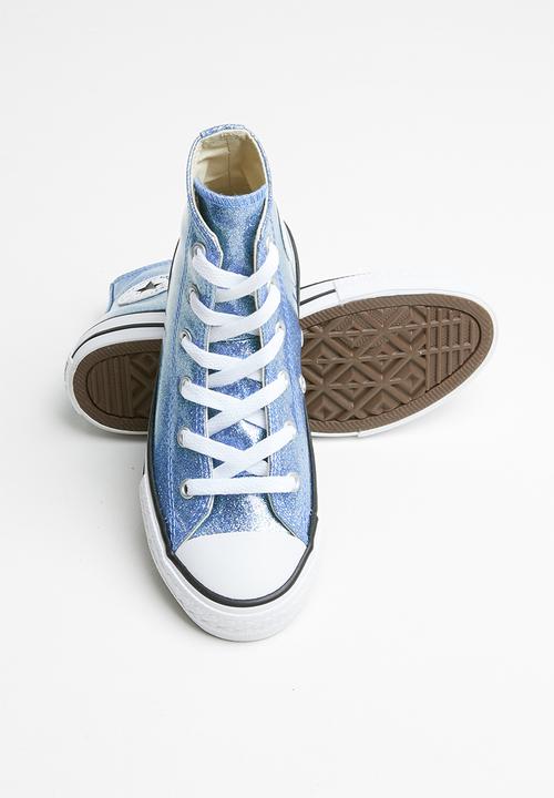 Converse - Chuck Taylor All Star autumn glitter - light blue & white 