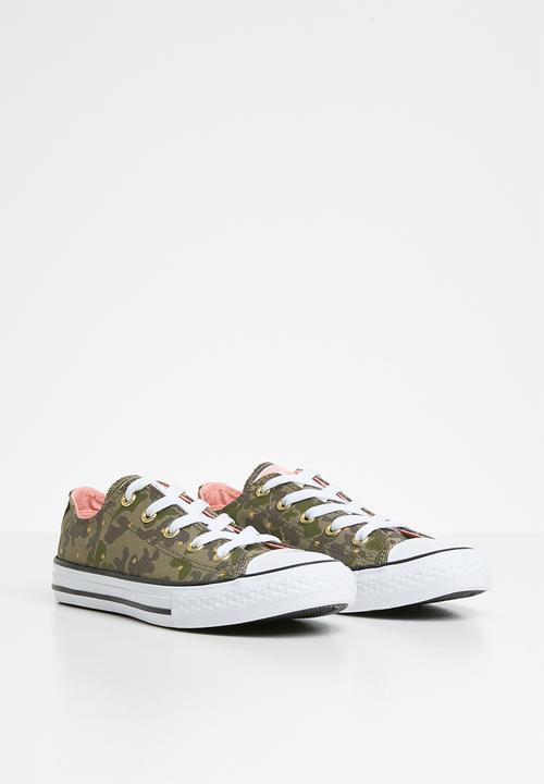 Converse - Chuck Taylor All Star camo gold star - green