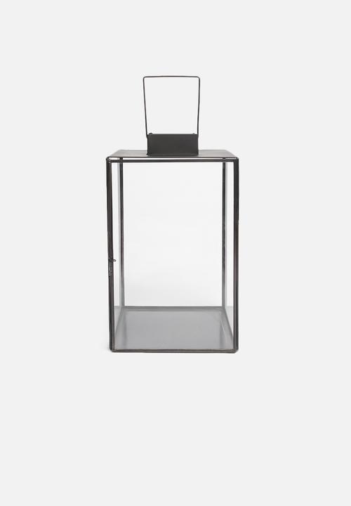 Sixth Floor - Glass lantern - black