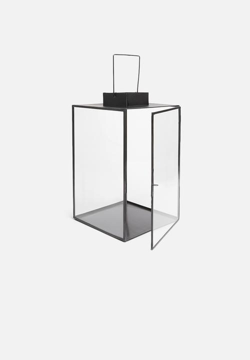 Sixth Floor - Glass lantern - black