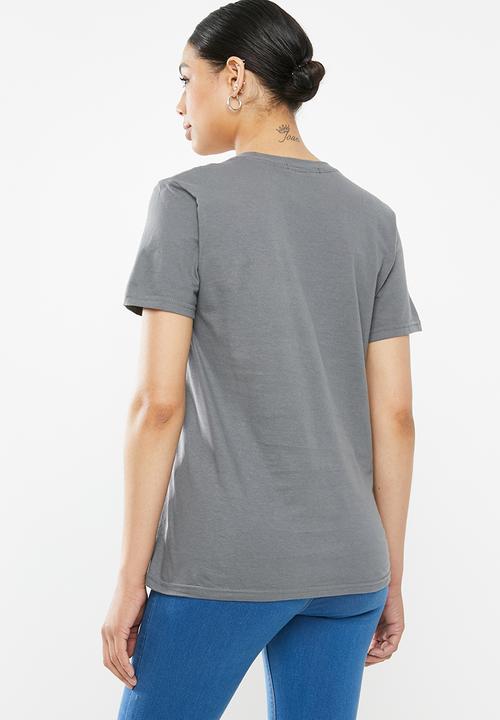 Missguided - Wild hearts graphic T-shirt - charcoal