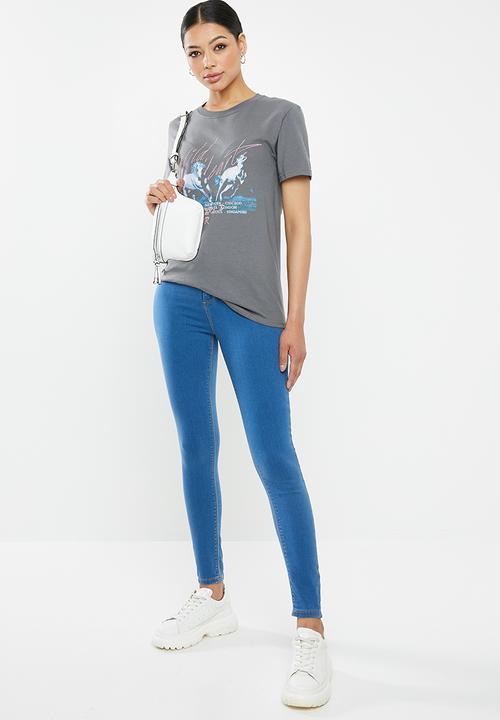 Missguided - Outlaw jegging - blue