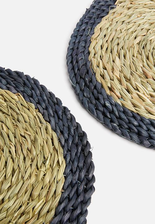 Kitchen Craft - Naturals grass placemat set of 2 - natural