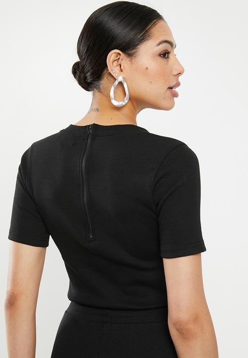 Missguided - Rib pocket jumpsuit - black