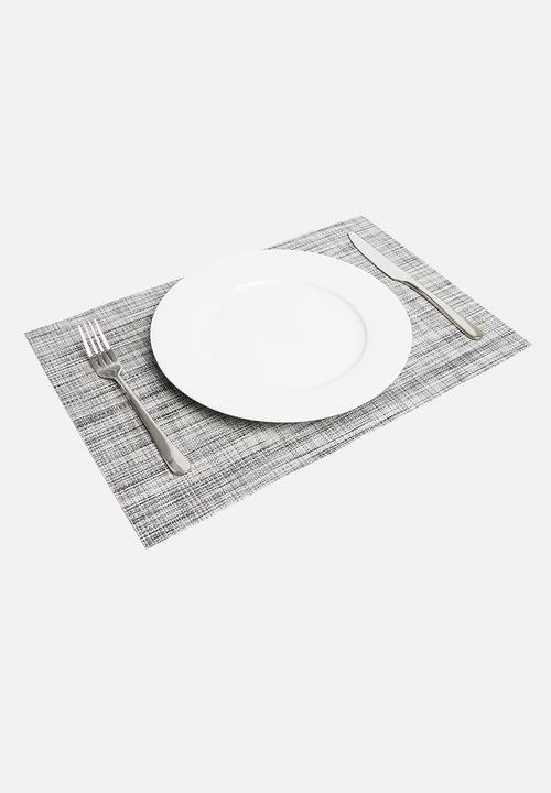 Kitchen Craft - Melange woven placemat - grey