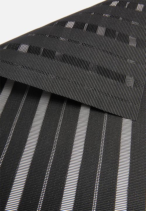 Kitchen Craft - Stripe woven placemat - black