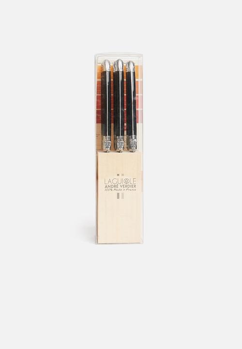 André Verdier - 6pce steak knife set - black