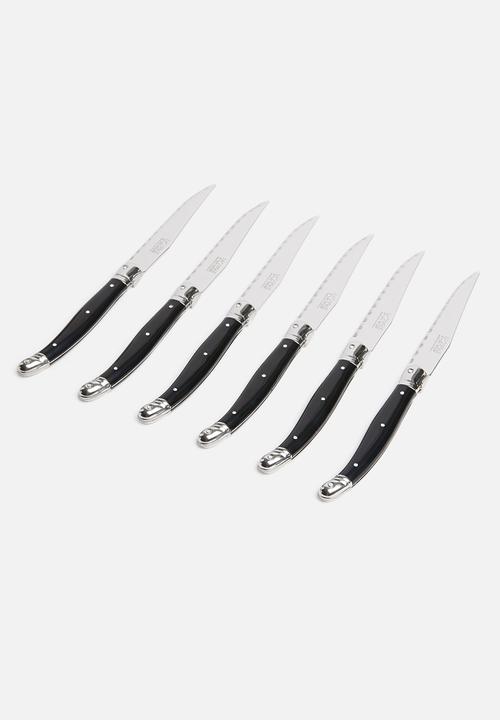 André Verdier - 6pce steak knife set - black